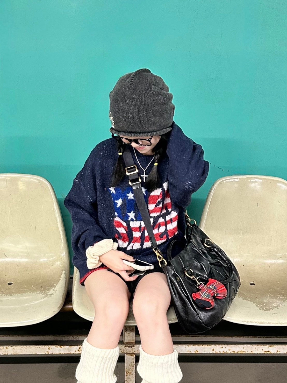 星条旗ライクニットプルオーバー MI-032