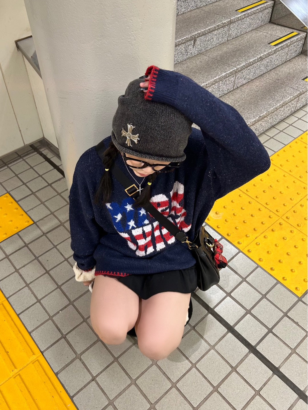 星条旗ライクニットプルオーバー MI-032
