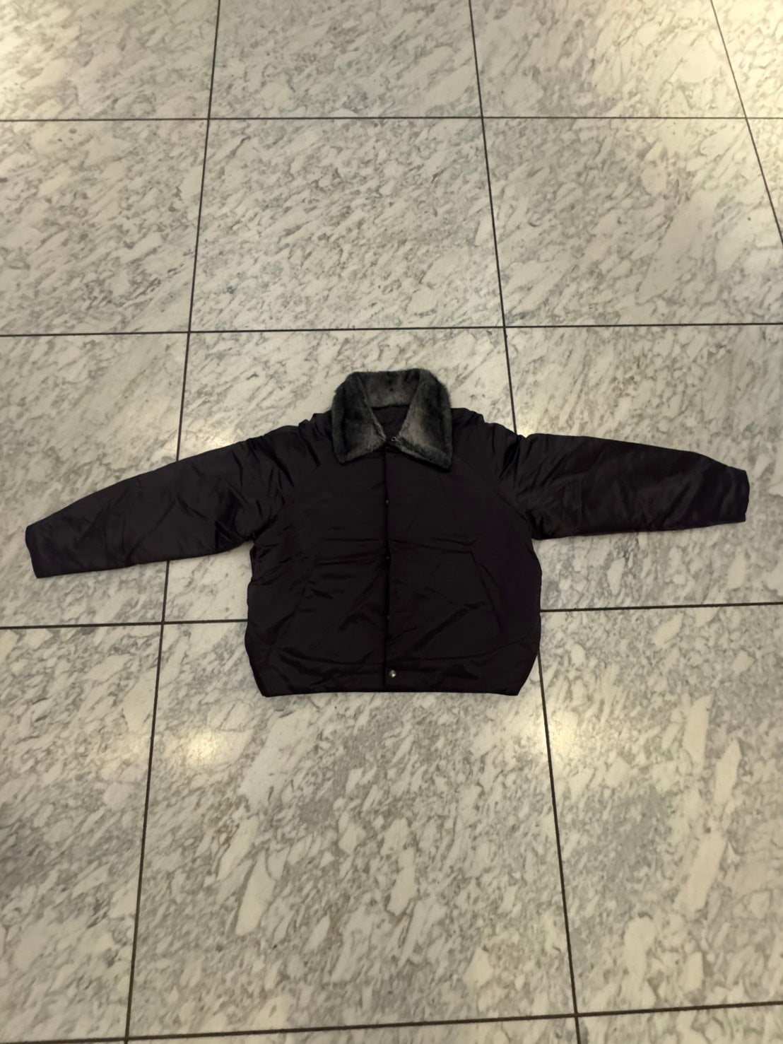 ファーカラーMA1フライトジャケット/ 中綿あり  XF-002