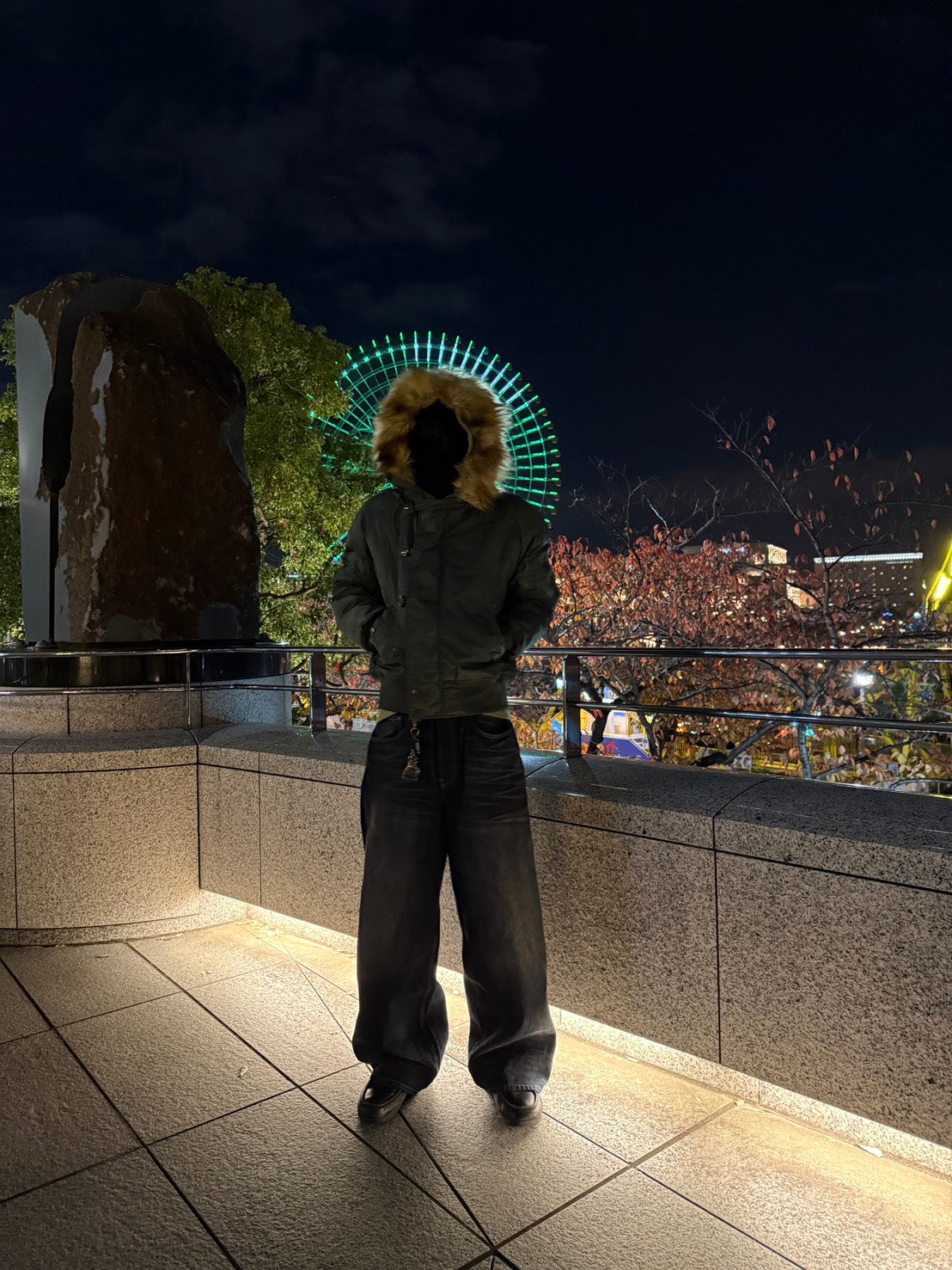 ファーフード付きN-2Bミリタリーショートブルゾン　XF-003