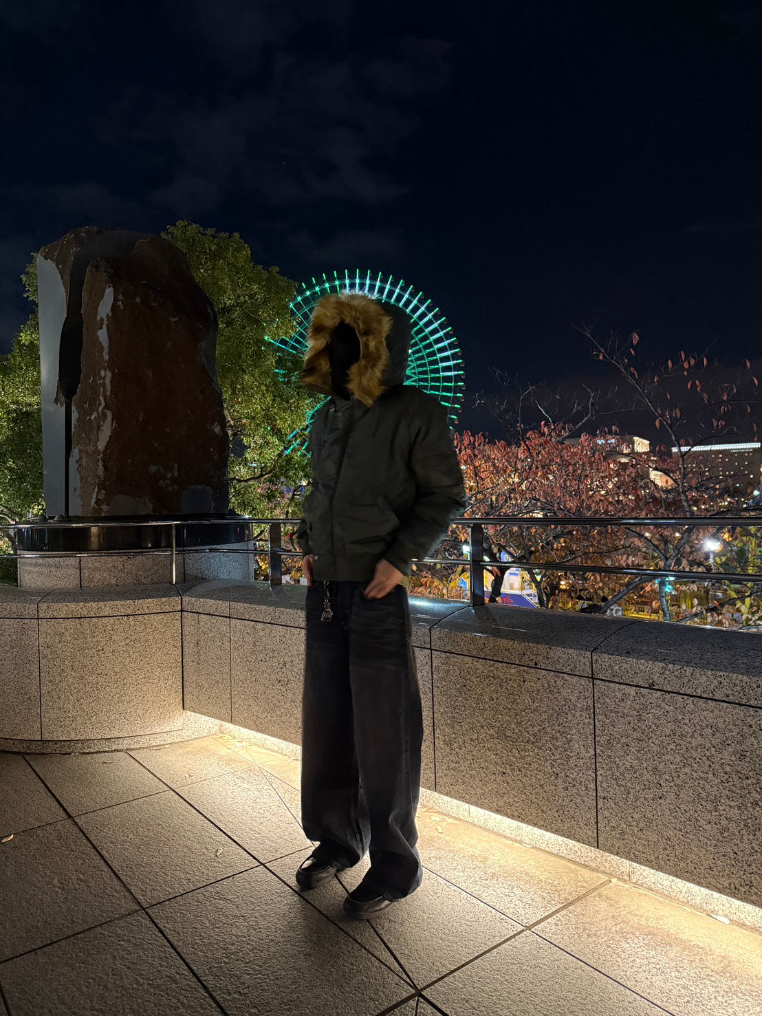 ファーフード付きN-2Bミリタリーショートブルゾン　XF-003