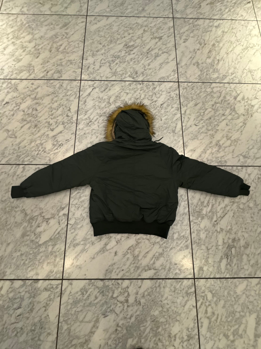 ファーフード付きN-2Bミリタリーショートブルゾン　XF-003