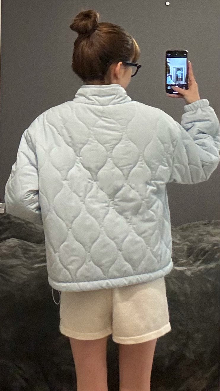 リバーシブル立襟コーデュロイ中綿キルティングブルゾン　SCK-036