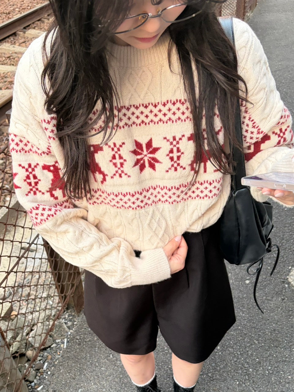 フェアアイルホリデー ニットプルオーバー OT-030