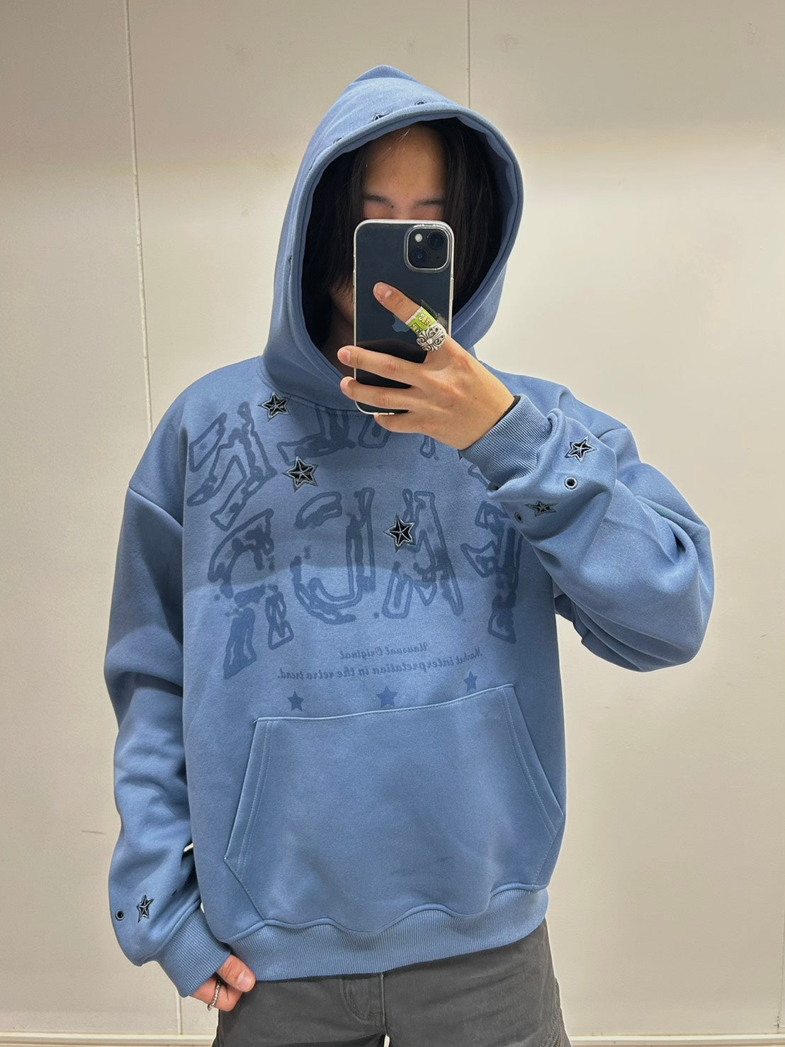 スターエンブロイダリー ヴィンテージフーディ　SHY-001