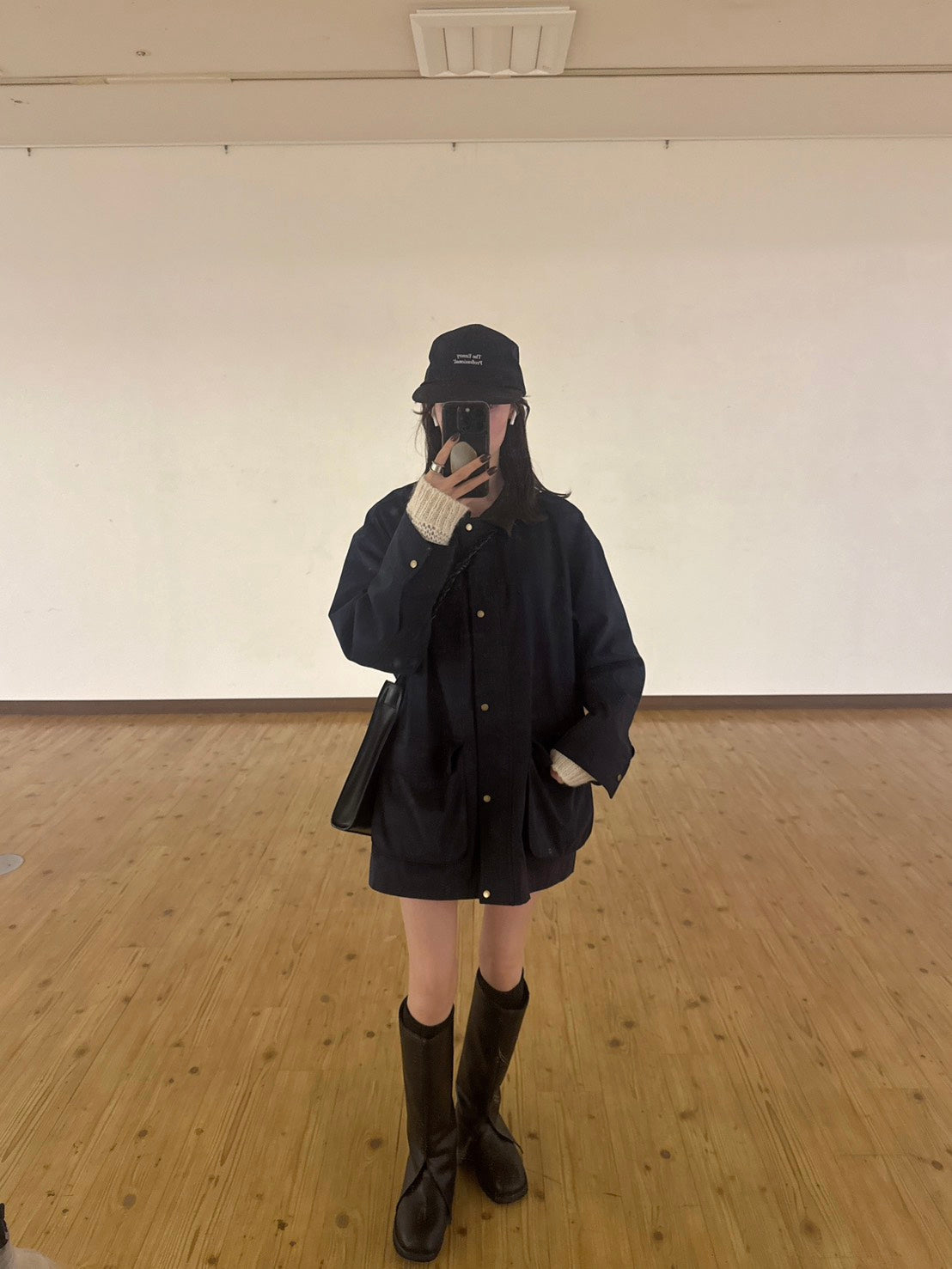 コーデュロイカラー ミドルワークコート　FU-001