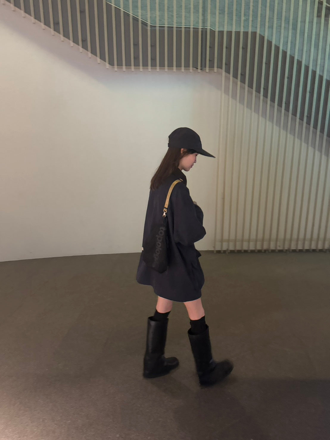 コーデュロイカラー ミドルワークコート　FU-001