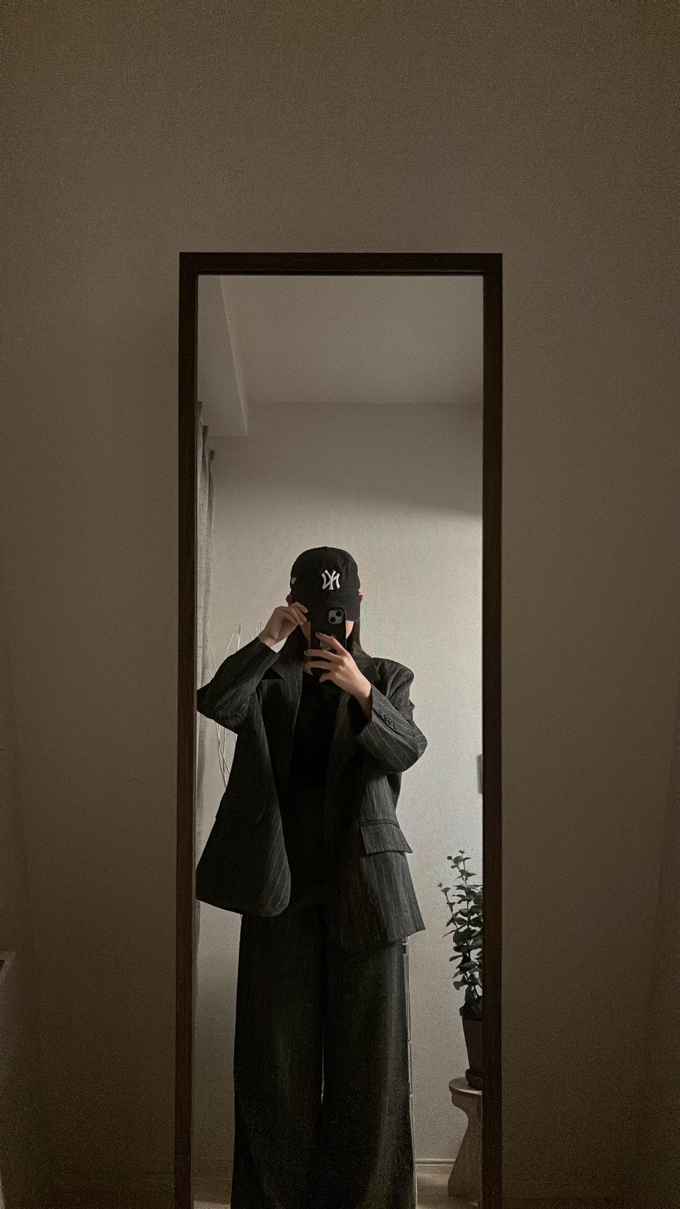 オーバーサイズ ストライプテーラードジャケット/パンツ RIM-008