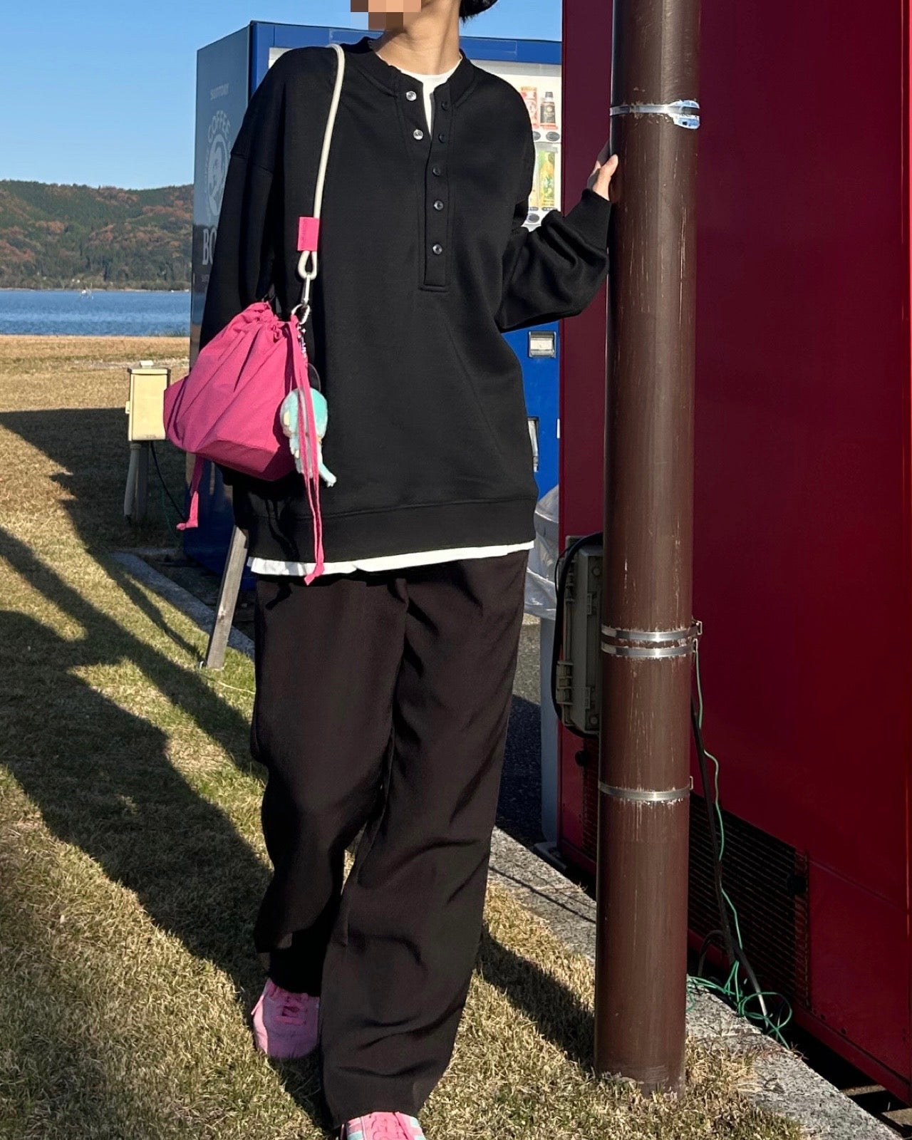 レイヤード風ヘンリーネックスウェット SZ-010