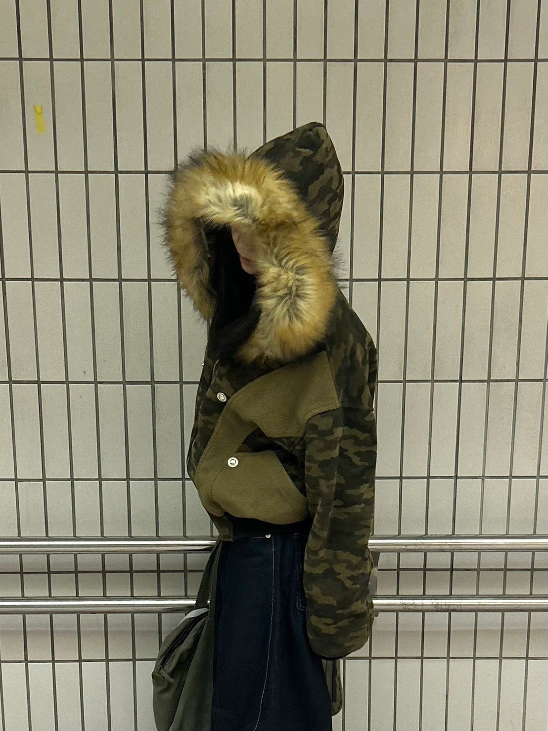 カモフラージュファー付きブルゾン  MI-15