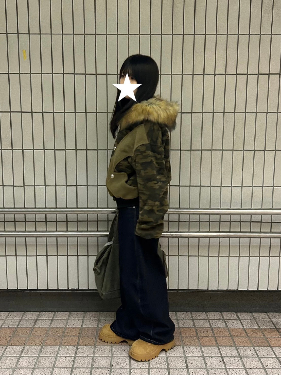 カモフラージュファー付きブルゾン MI-15