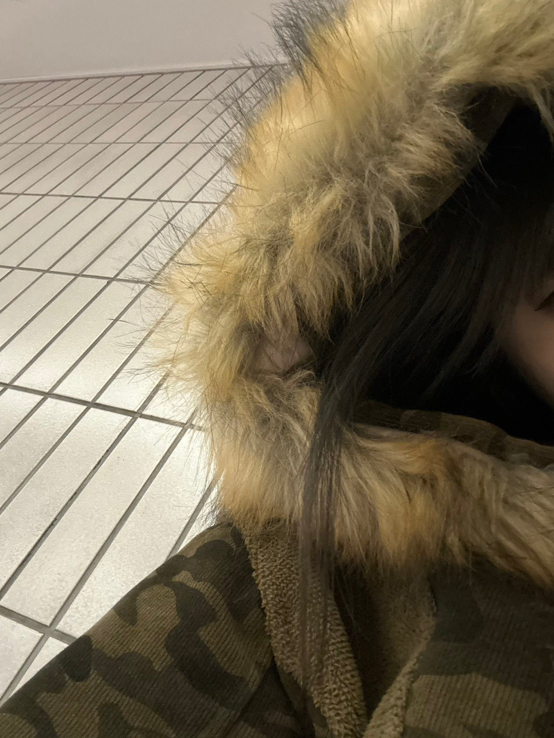 カモフラージュファー付きブルゾン  MI-15