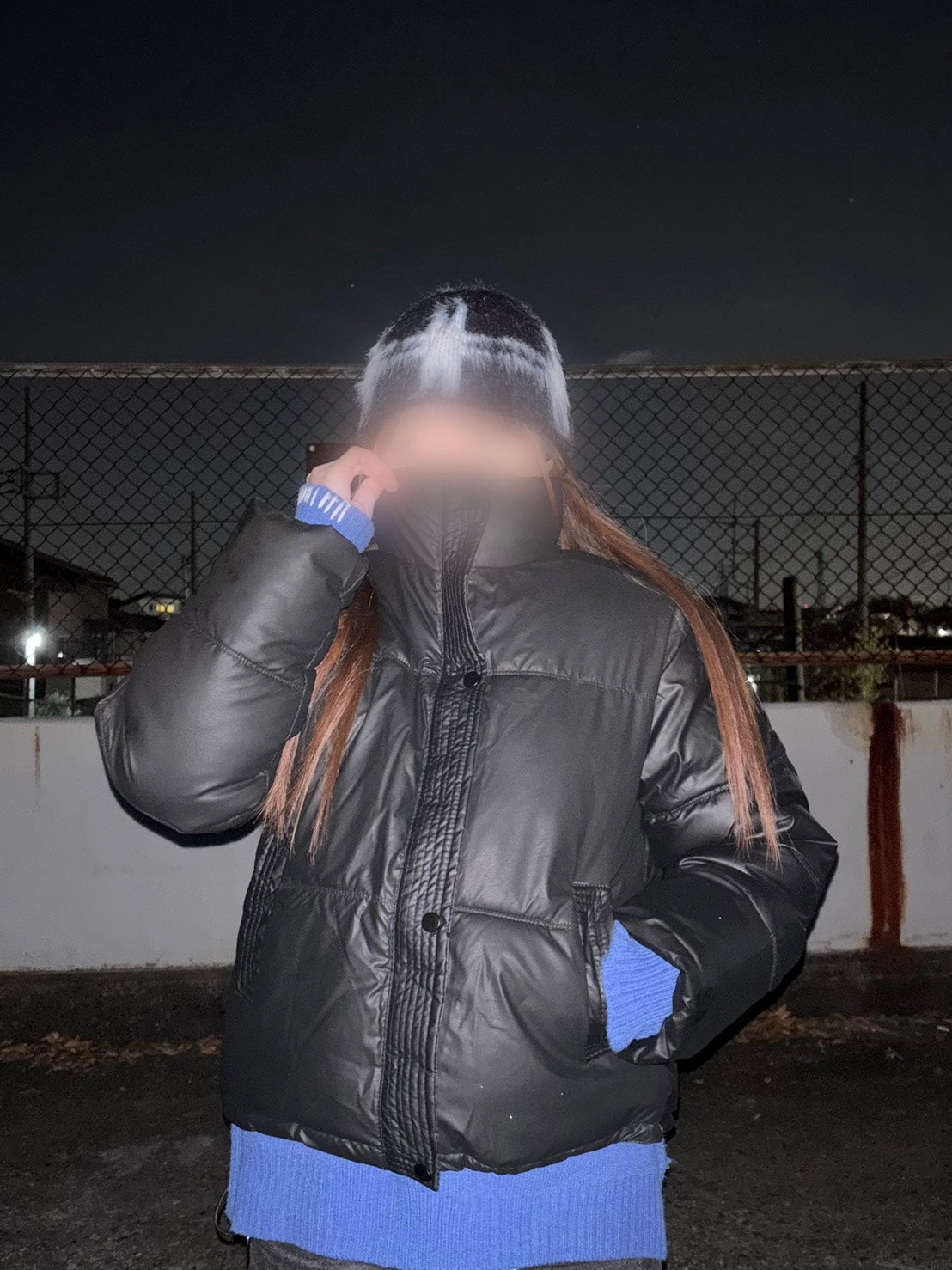 ハイネックPUショートメラードダウン風アウター　EA-014