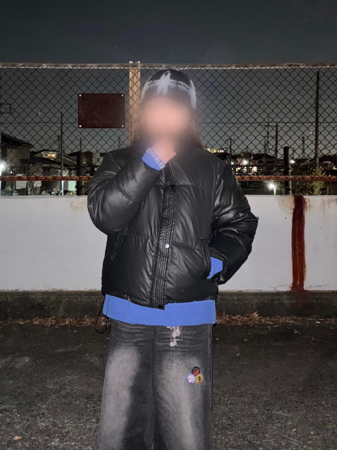 ハイネックPUショートメラードダウン風アウター　EA-014