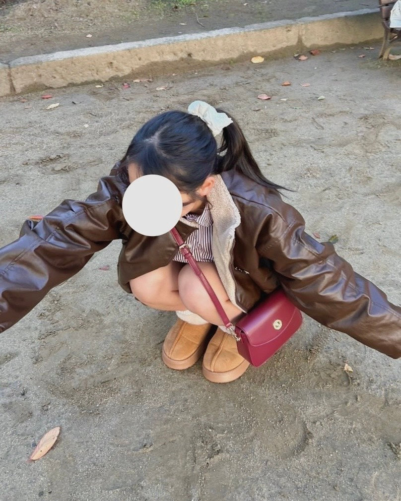 リバーシブルボアレザージャケット　TC-002