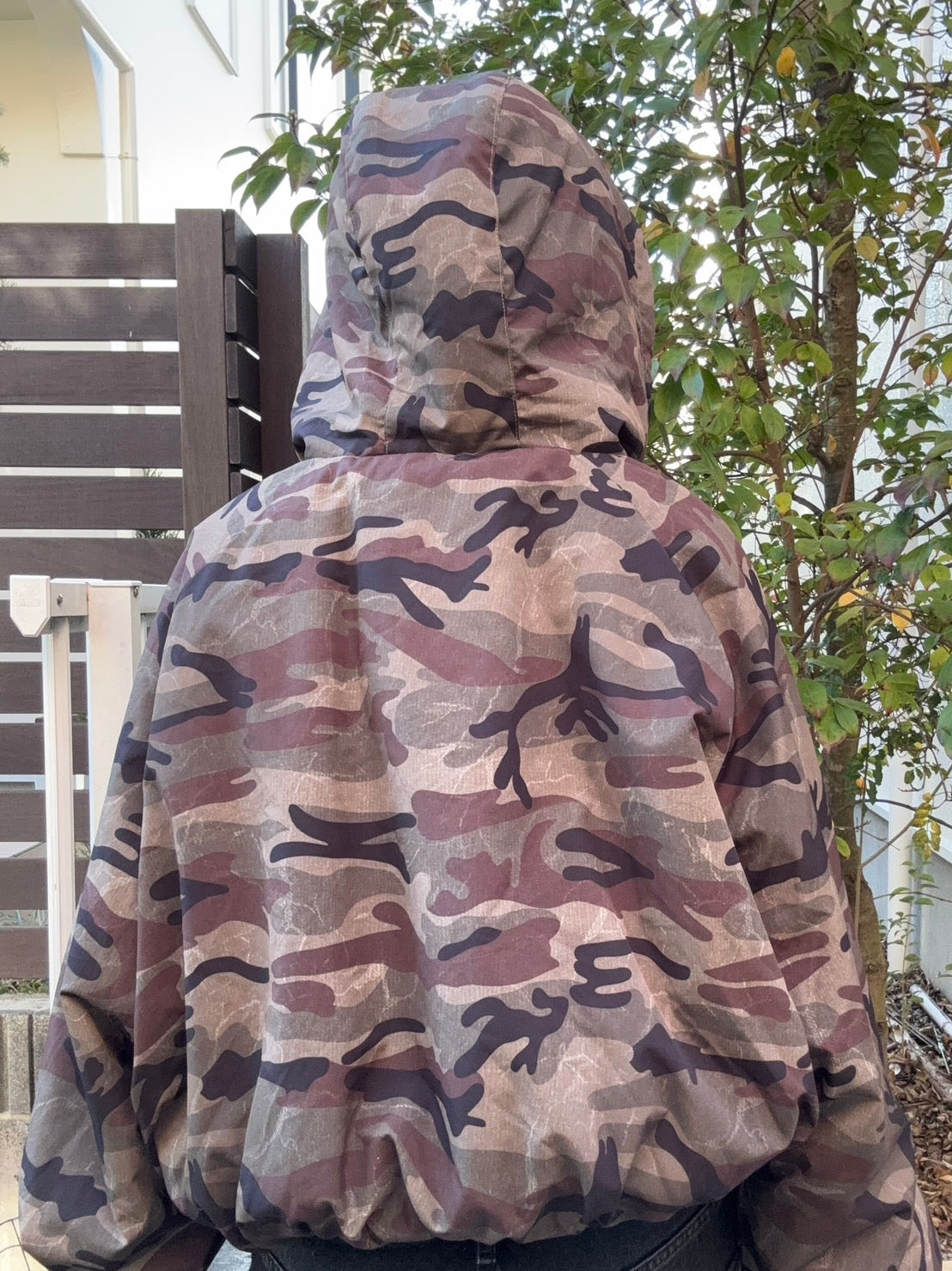 【両面】ボア迷彩フーディー PC-010