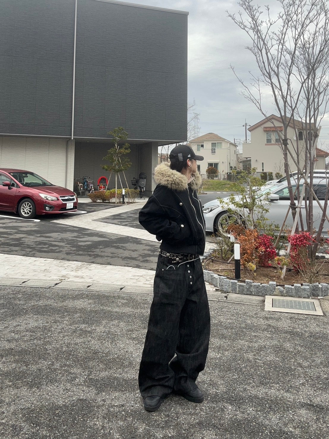 ファー付きショートジャケット RYU-001