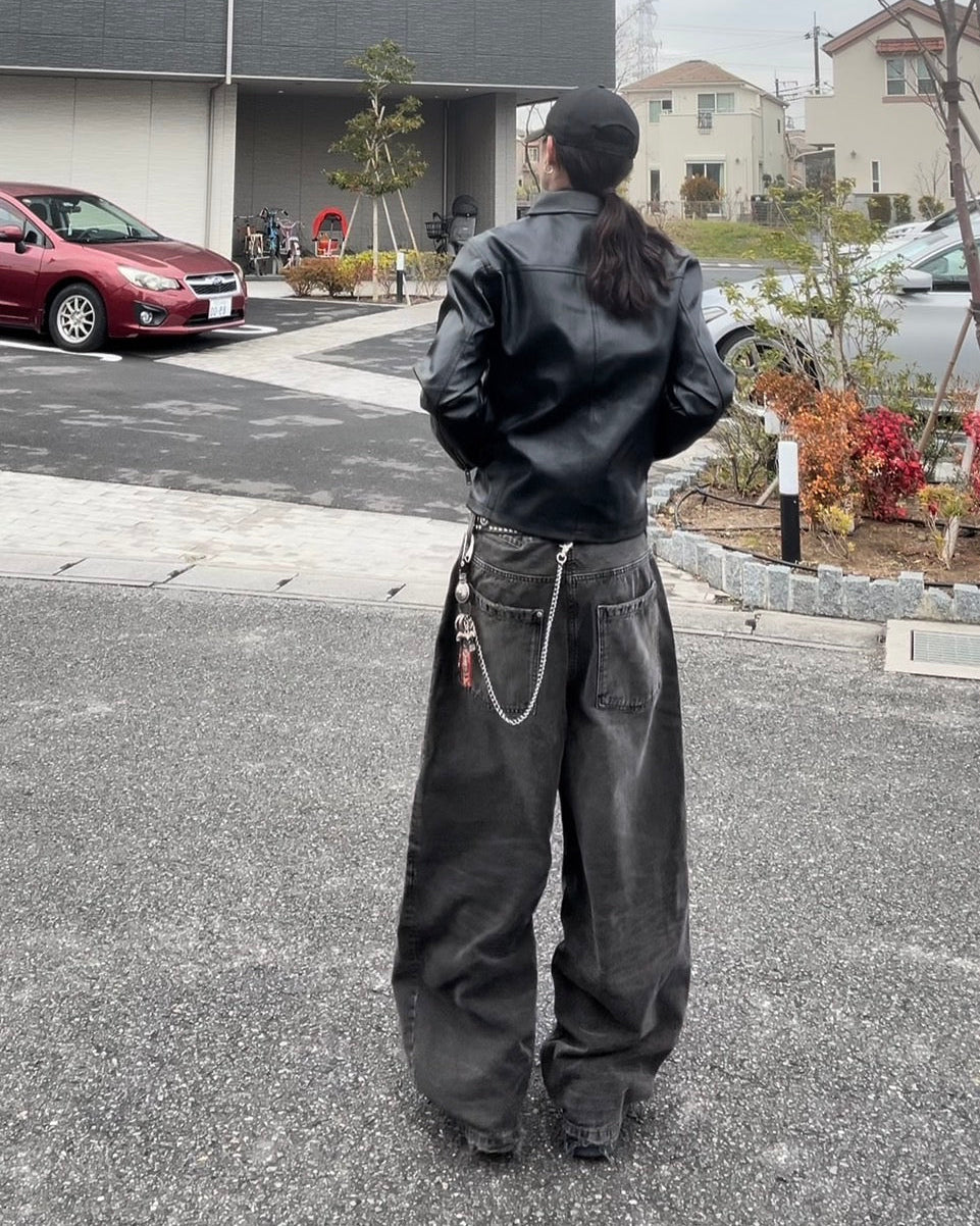 ヴィンテージモーターサイクルPUレザージャケット RYU-002