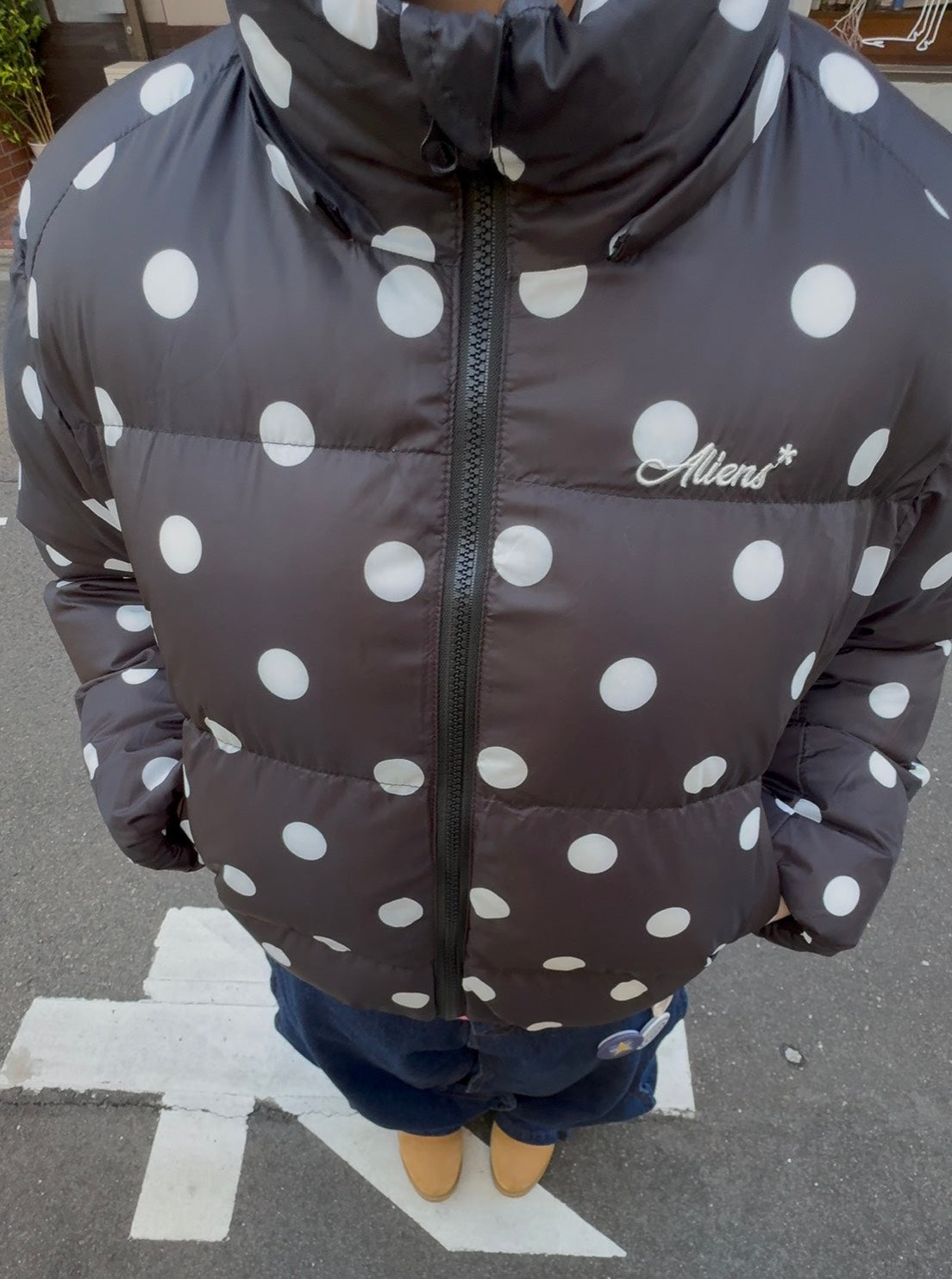 ドッド柄中綿ジャケット TR-009