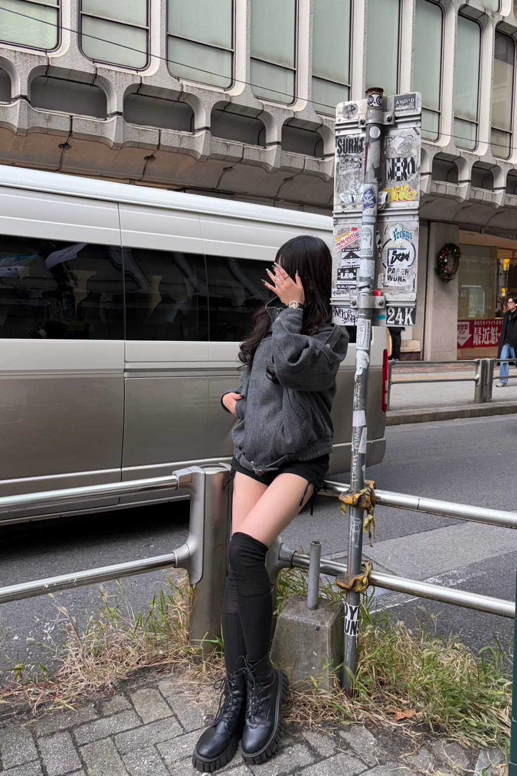 ウーリーテックオーバーサイズライダース　LO-006