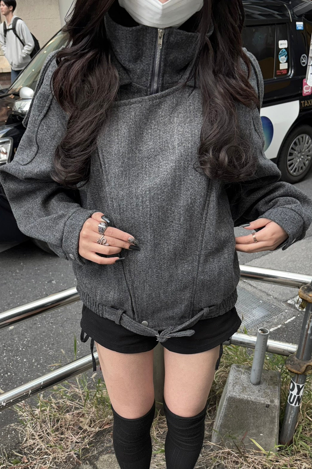 ウーリーテックオーバーサイズライダース　LO-006