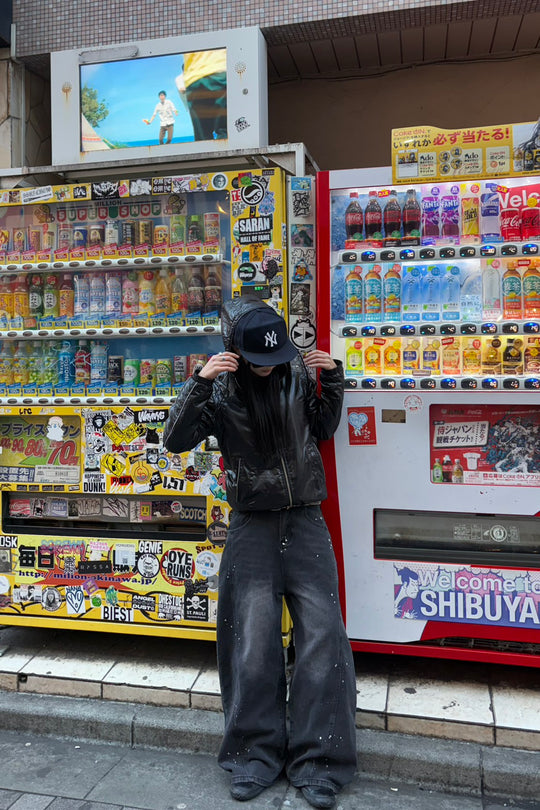 ウォッシュドスプラッシュ カーブデニムパンツ LO-007