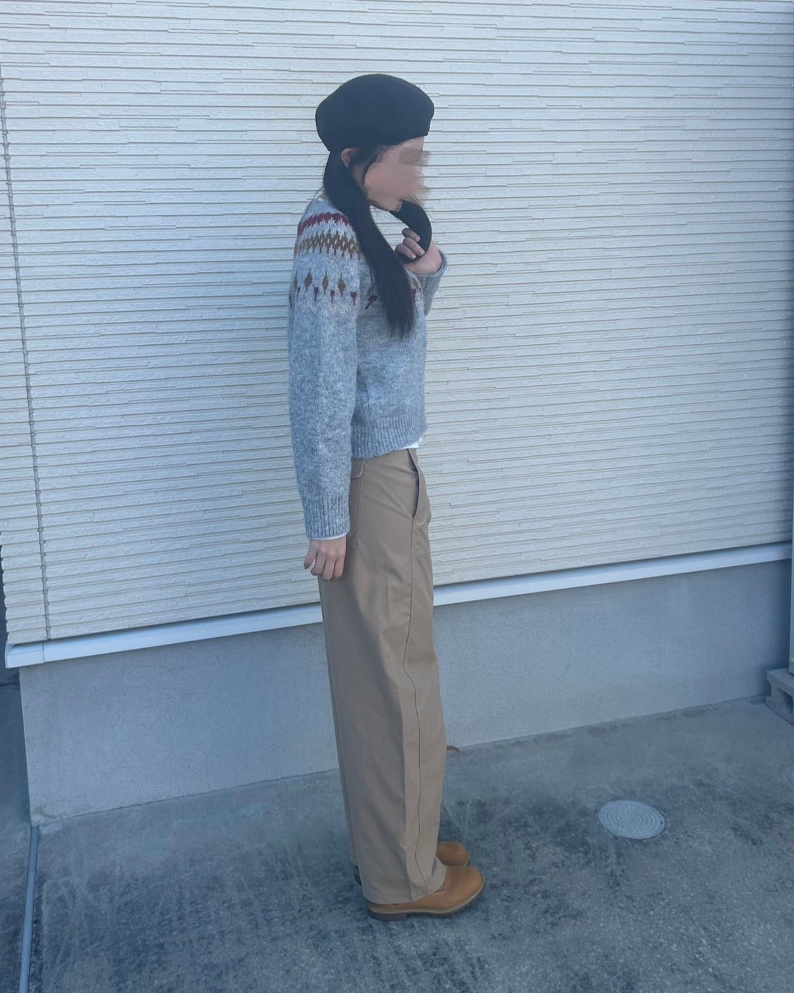 ノルディック柄ニット CA-004