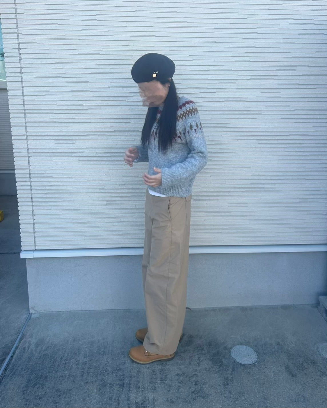 ノルディック柄ニット CA-004