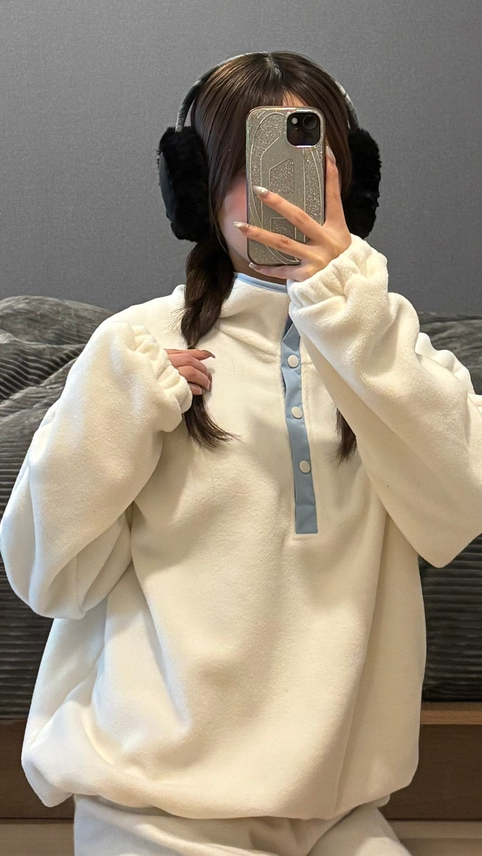 ハーフボタンフリースプルオーバー SCK-039