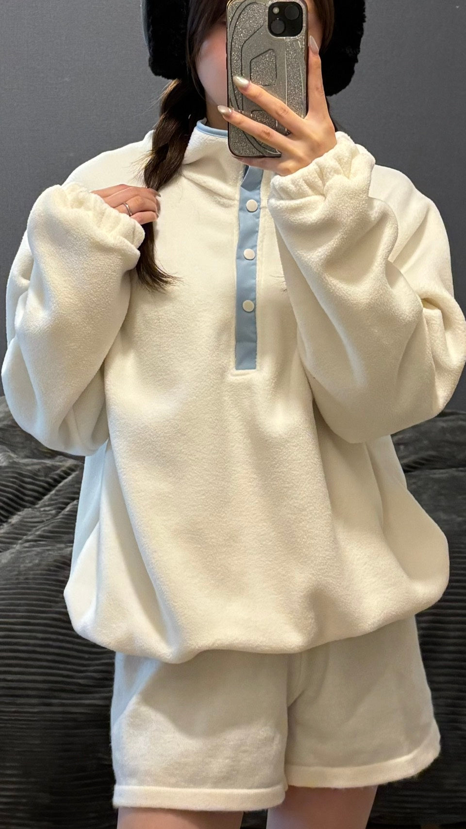 ハーフボタンフリースプルオーバー SCK-039