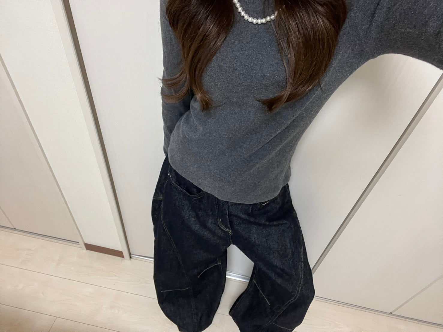 シーム入りワイドデニム CHP-003