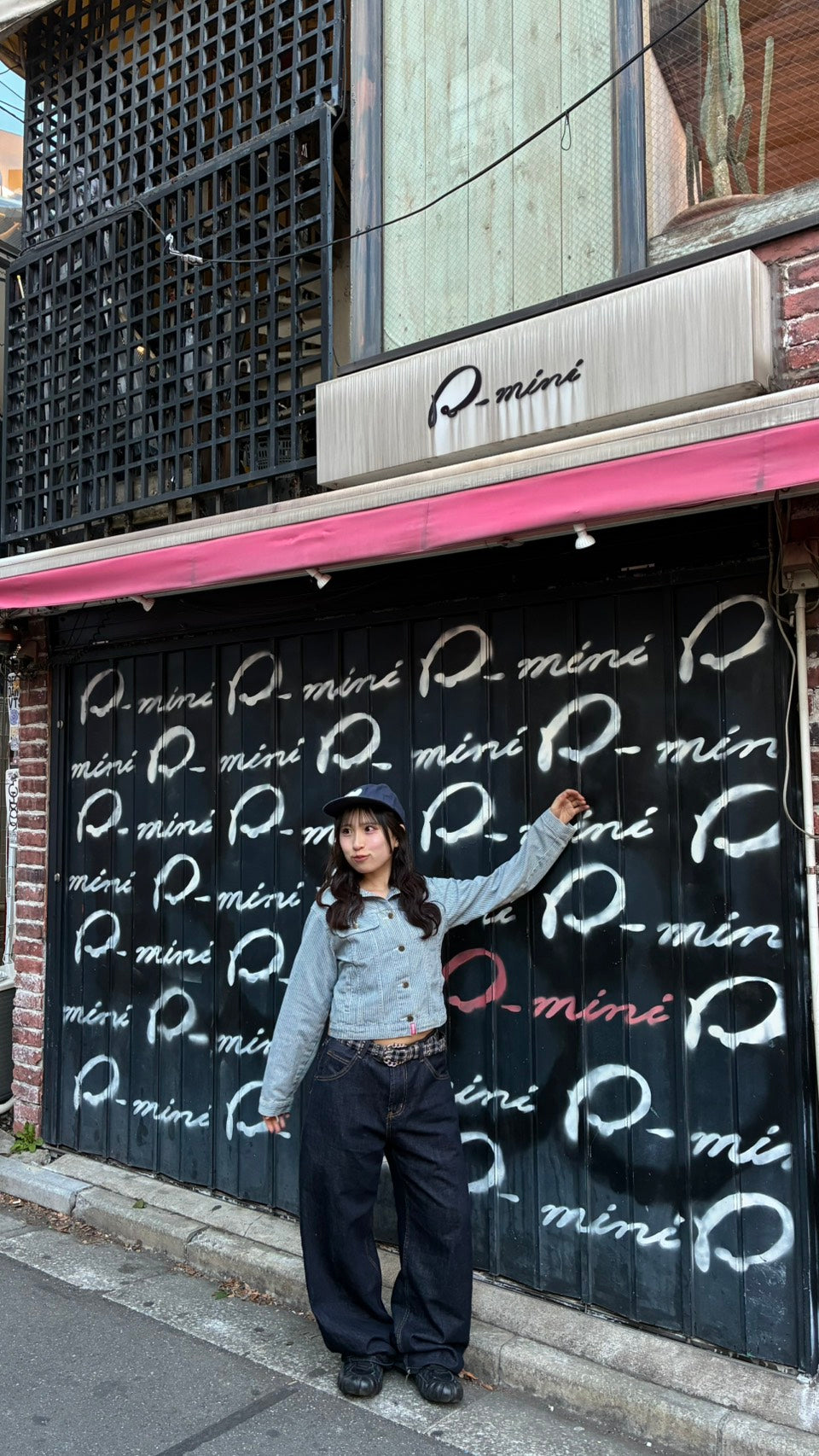 ヒッコリーストライプ・クロップド丈トラッカージャケット PC005