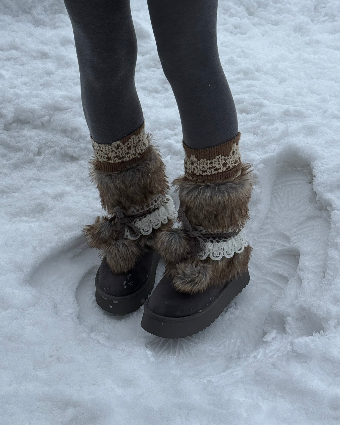 フェアアイルファー プラットフォームスノーブーツ　TH-008