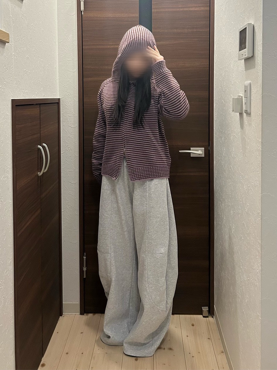 カーブシルエット ヘビースウェット ワイドパンツ OT-041