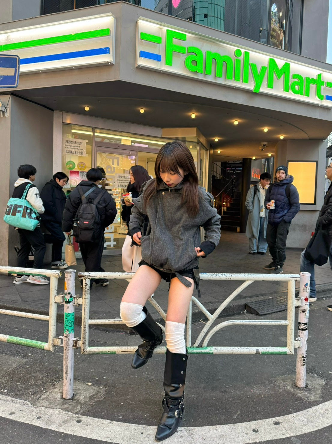 ウールライク ショートブルゾンコート LLS-026