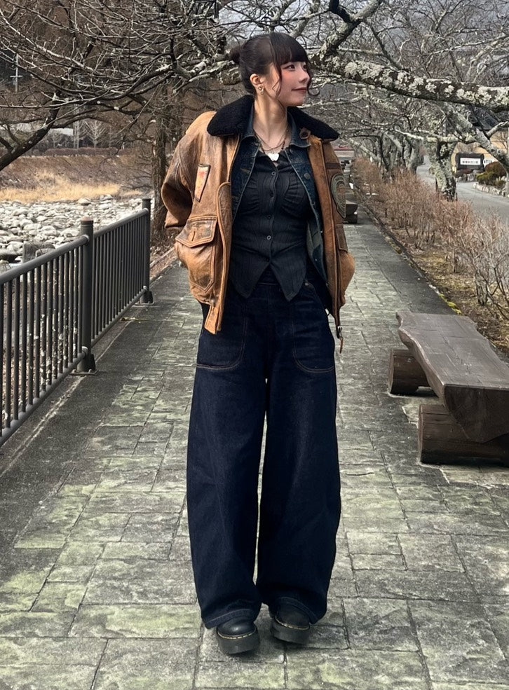 スーパーワイド・バルーンバギーデニム MH002