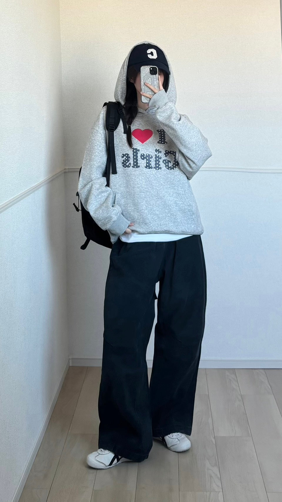 グラフィックドット ハートフーディ　SCK-041