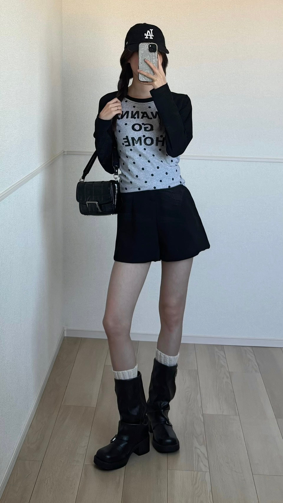 ドットロゴ ラグランスリーブT　SCK-042