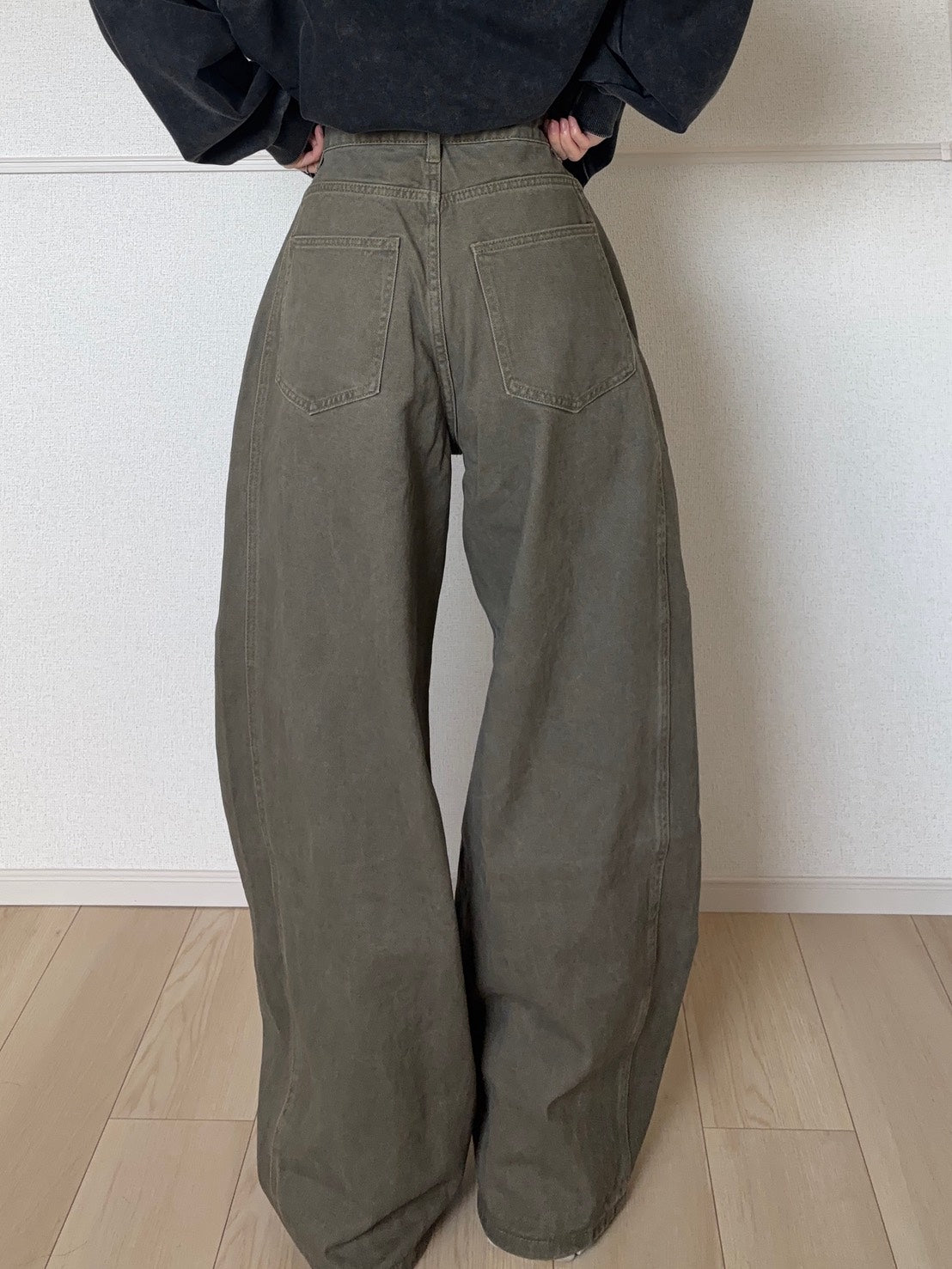 ウォッシュド ワイドカーゴパンツ　SCK-045