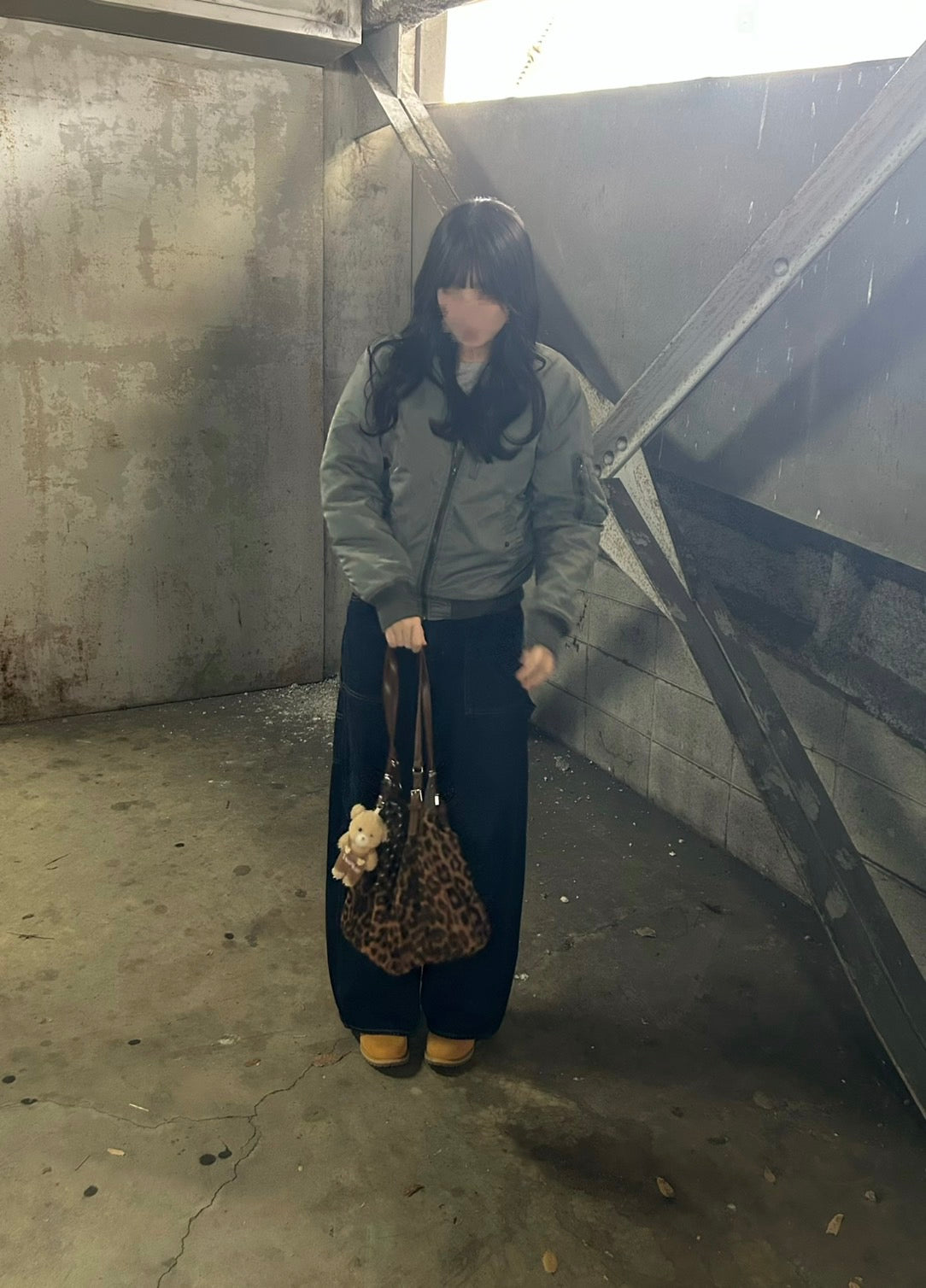 ヴィンテージ レオパード ワンショルダーバッグ　CA-005