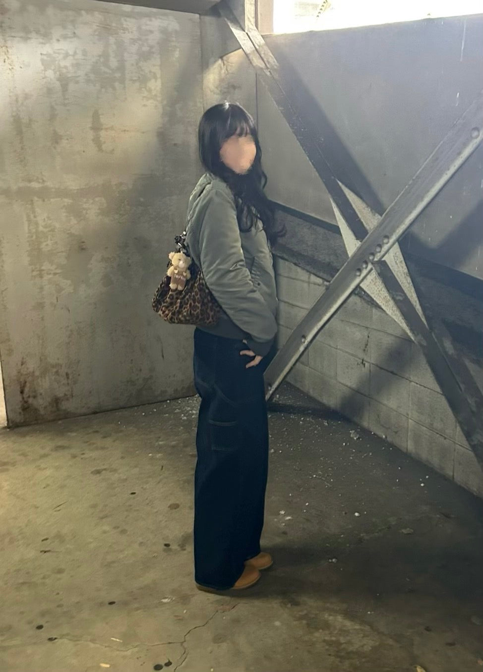 ヴィンテージ レオパード ワンショルダーバッグ　CA-005