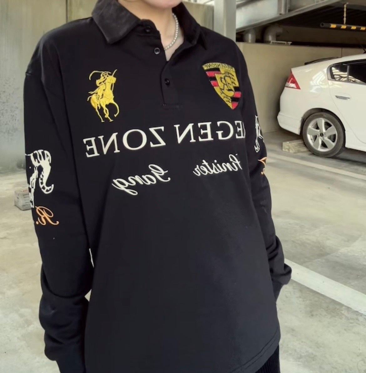 アメリカンストリート ポロスウェットトップス　LLS-027