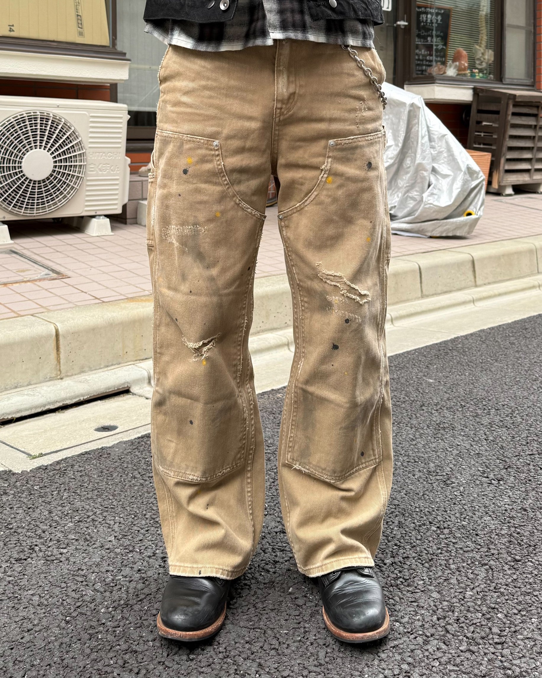 ヴィンテージペイントバギーパンツ　KO-010