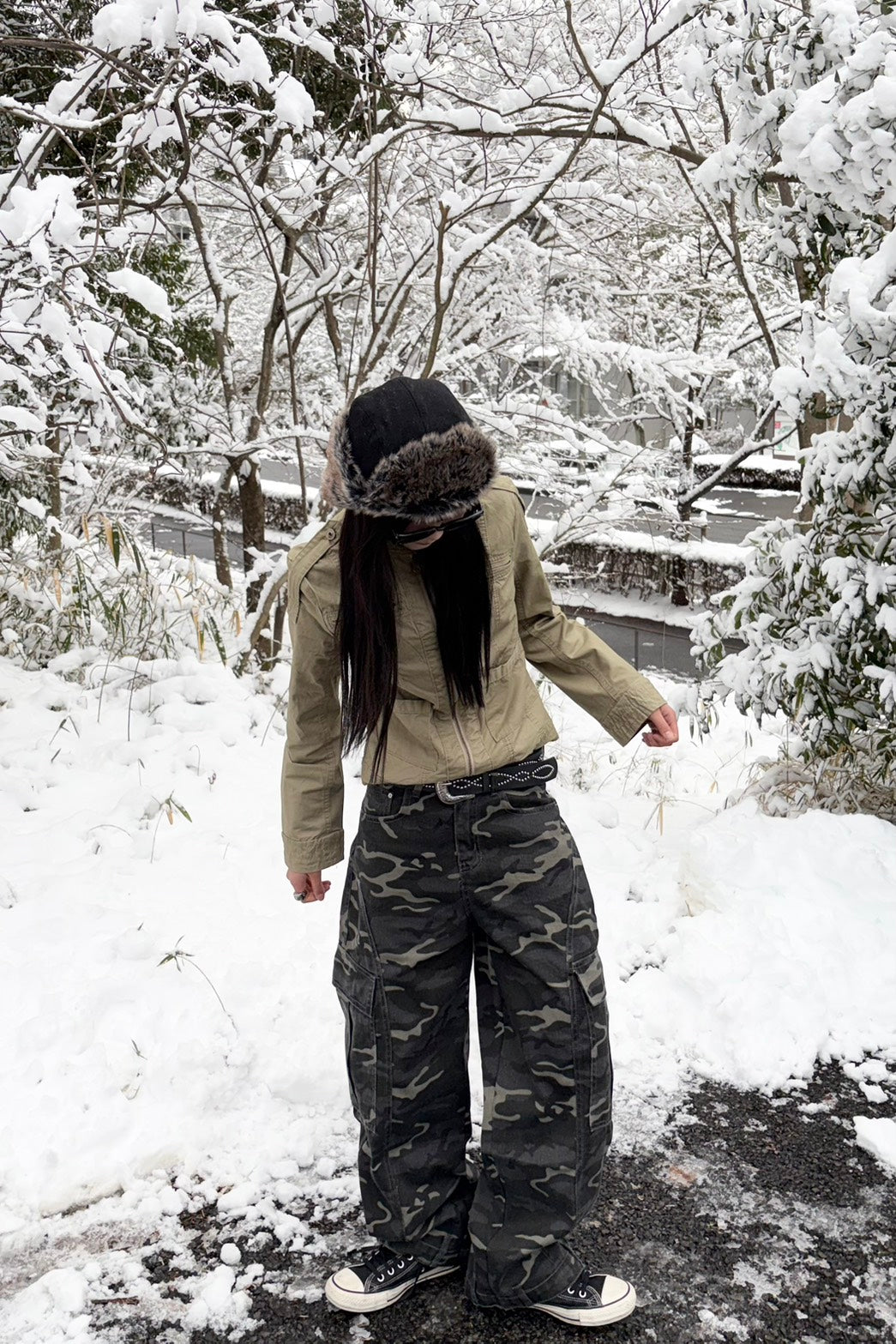 ヴィンテージ迷彩バギーカーゴ LO-012