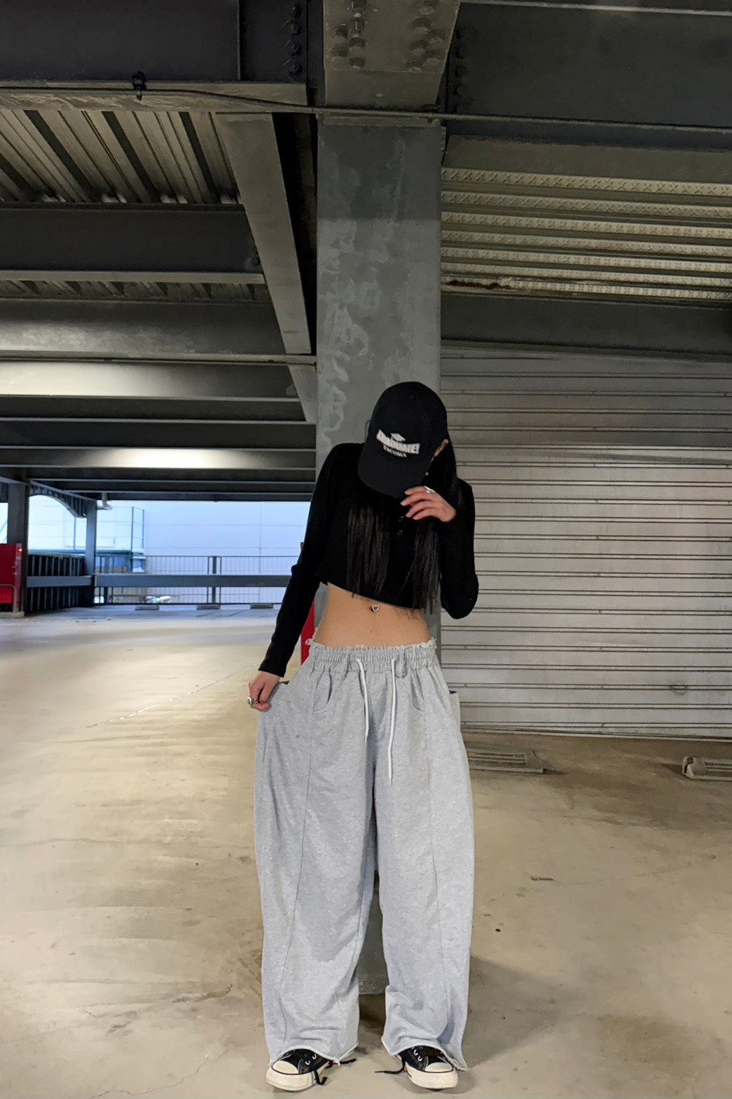 タックボリュームスウェットパンツ LO-014