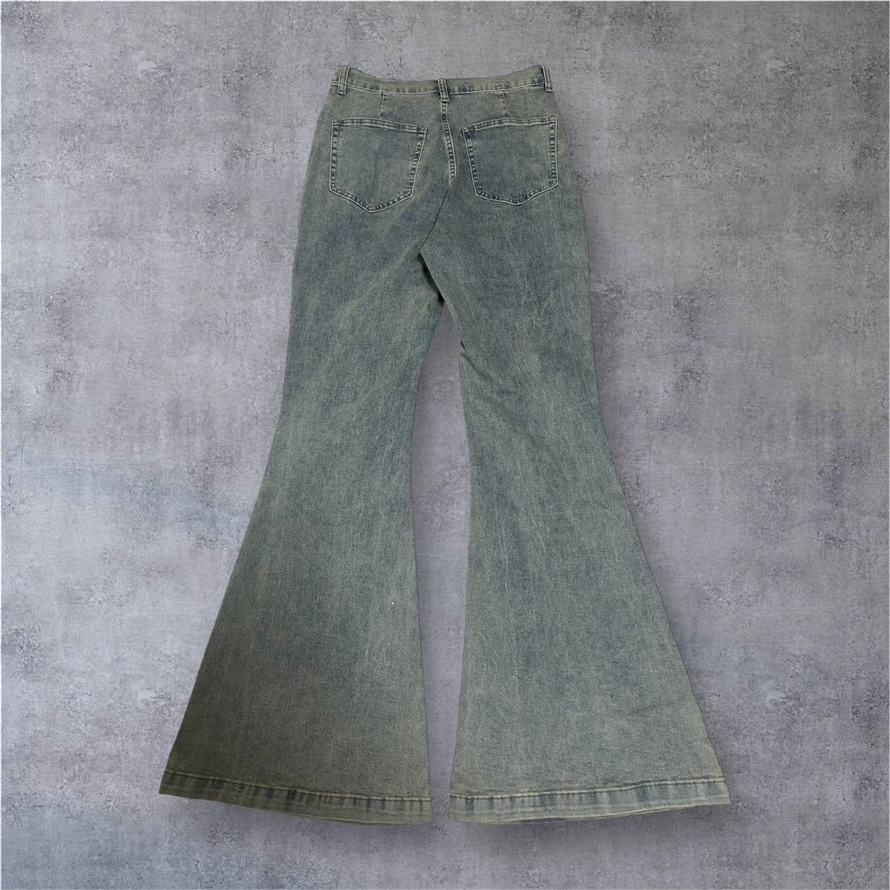 ヴィンテージ加工フレアデニム BDW004