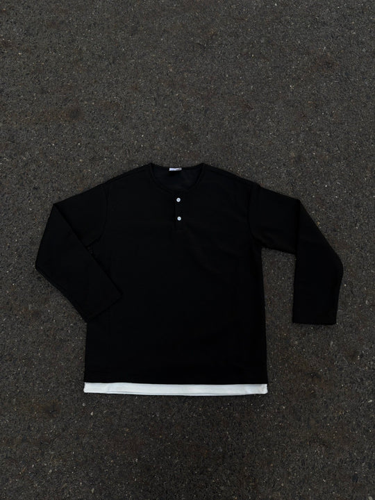 ヘンリーネックレイヤードサーマル　HR-020