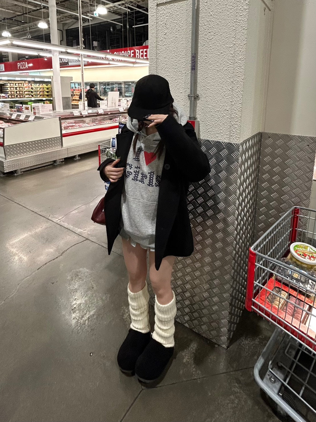 水玉ハートロゴ フーディ MI-044