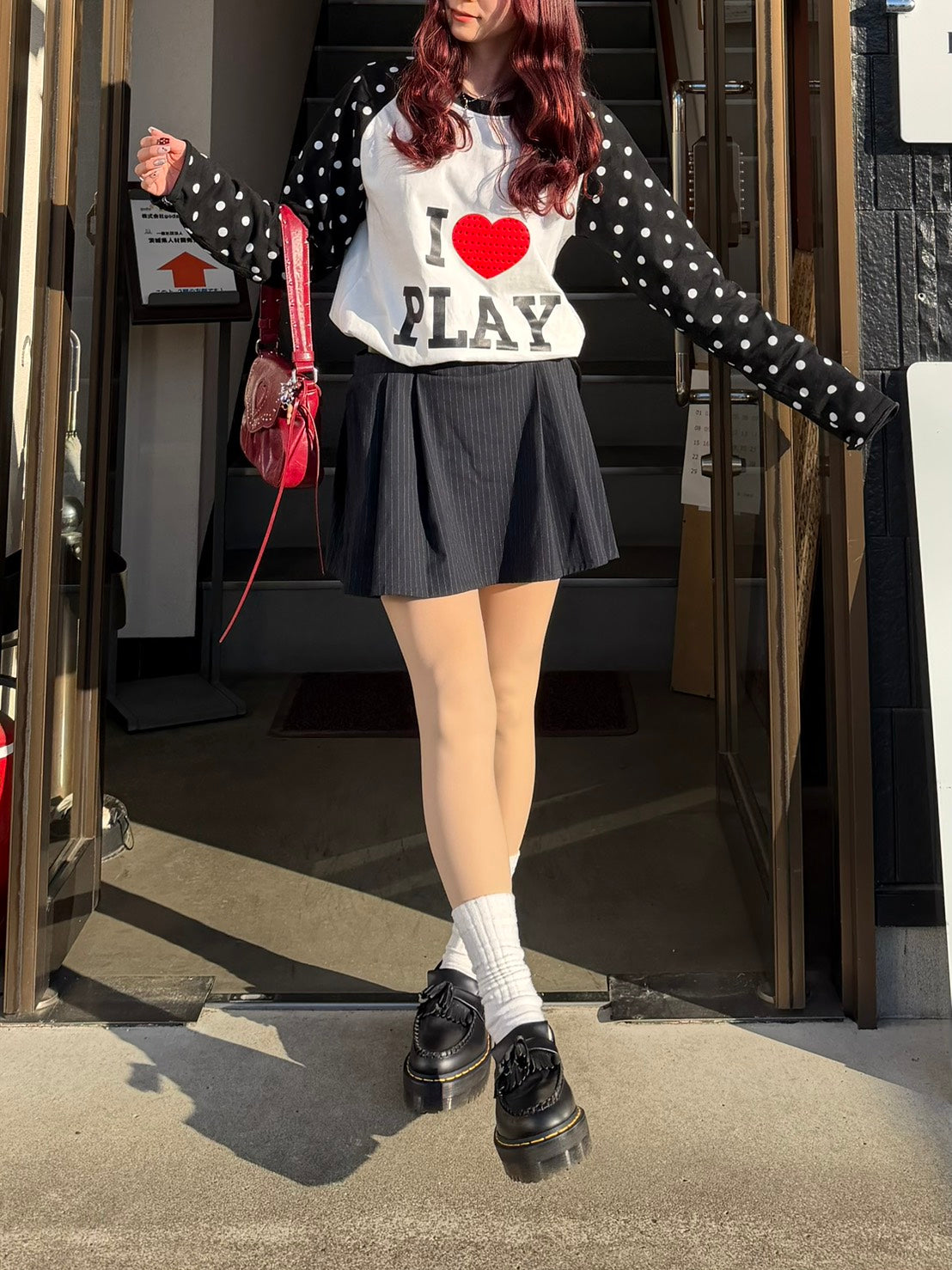 ドットスリーブハートロゴロンT BIBI-011