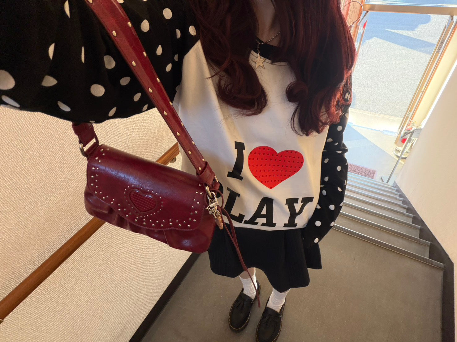 ドットスリーブハートロゴロンT BIBI-011